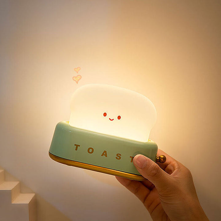 Lampe de table à lumière nocturne LED design créatif pour machine à pain 