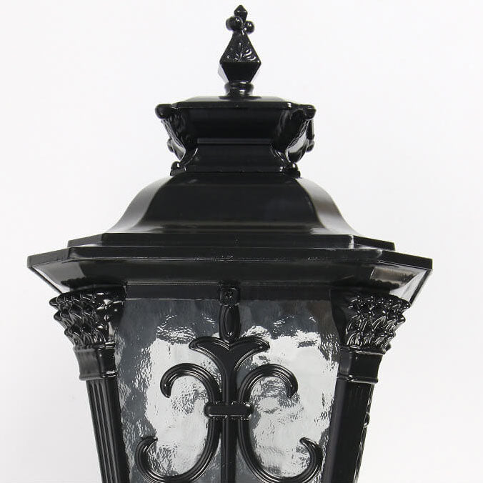 Lampe murale 1 lumière en aluminium moulé sous pression noir rétro Europe pour l&