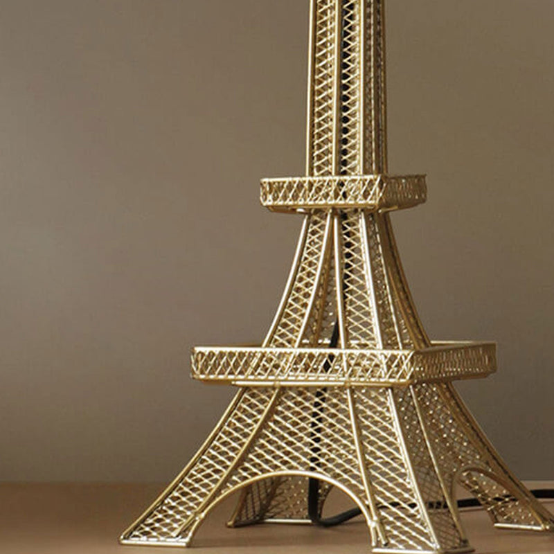 Modern Creative Eiffel Tower Fabric 1-Light Table Lamp