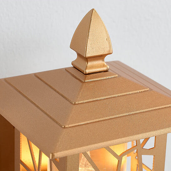 Traditional Chinese Zinc Alloy House Pagoda LED Waterproof Wall Sconce Lamp For Outdoor Patio