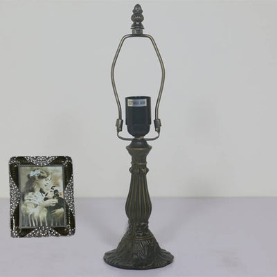Creative Retro Tiffany Glass Shade 1-Light Table Lamp