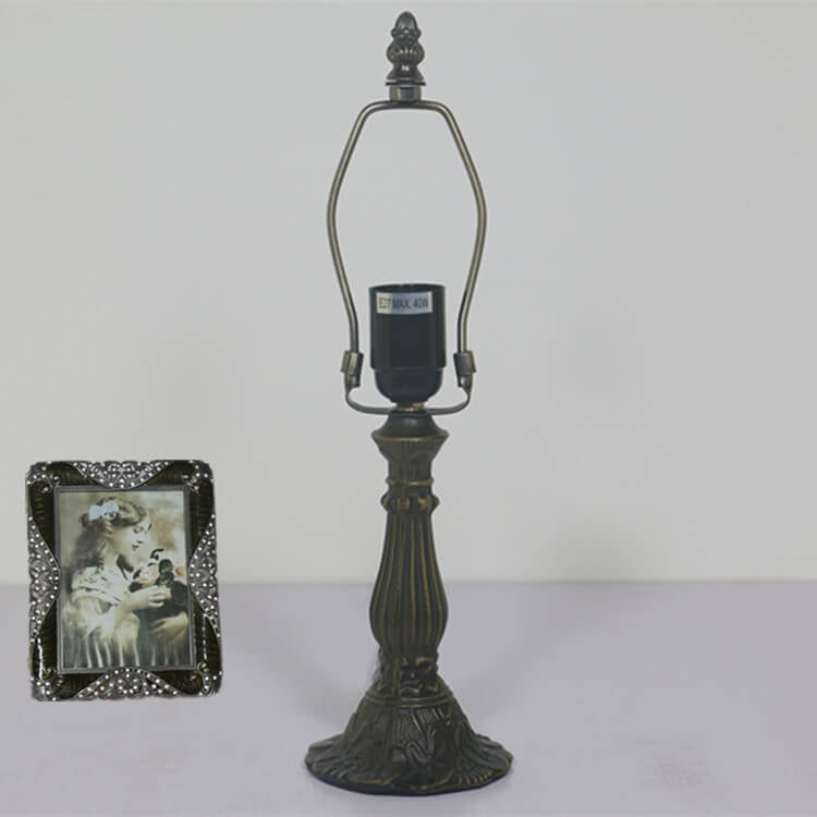Creative Retro Tiffany Glass Shade 1-Light Table Lamp