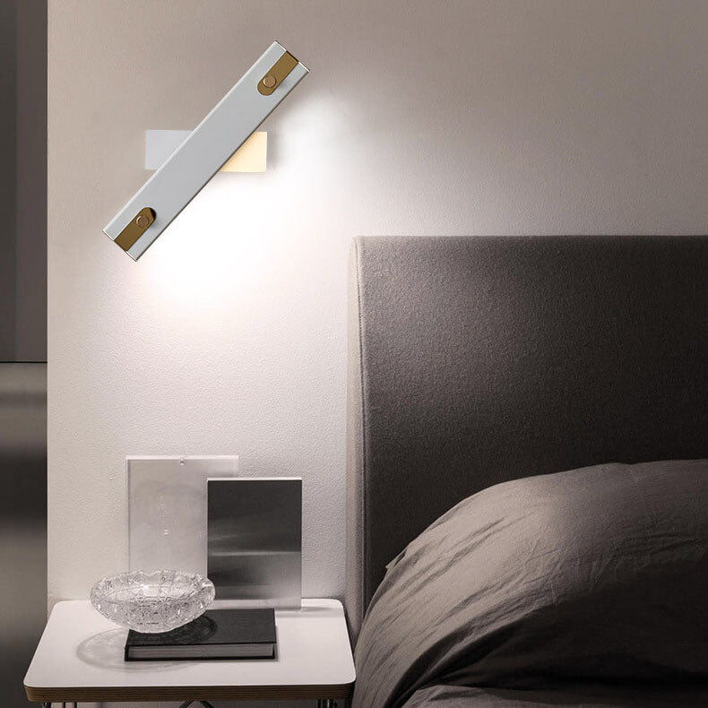 Moderne leichte Luxus-Schmiedeeisen-Acryl-drehbare LED-Wandleuchte 