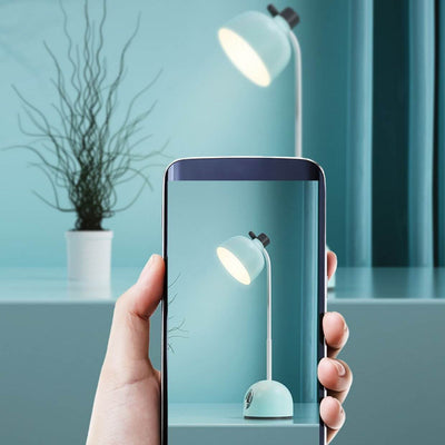 Lampe de bureau LED pour enfants avec chargement USB et dessin animé de poupée créative, soin des yeux pour la lecture 