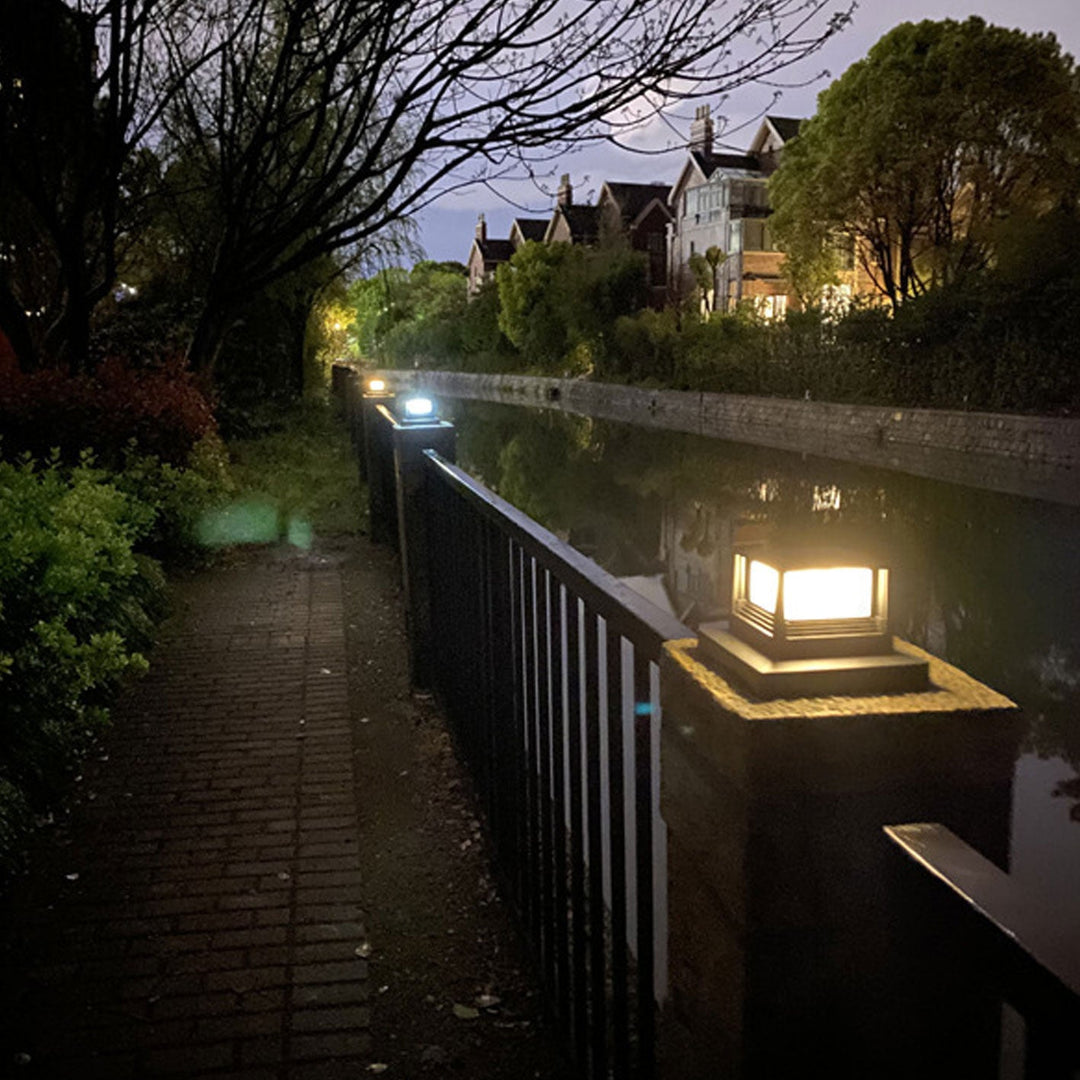 Outdoor Solar-Pfostenkopflicht Quadratisches Pfostenkopflicht Gartenlicht 