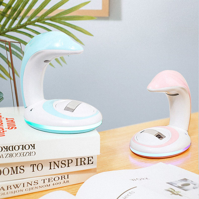 Kreative Delphin-Projektions-Regenbogen-LED-USB-Nachtlicht-Tischlampe 