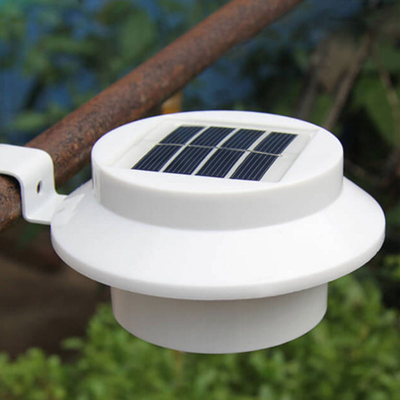 Solar Cylinder LED Outdoor Waterproof Fence Wall Sconce Lamp