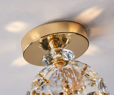 Simple Modern Crystal Ball LED Flush Mount Light