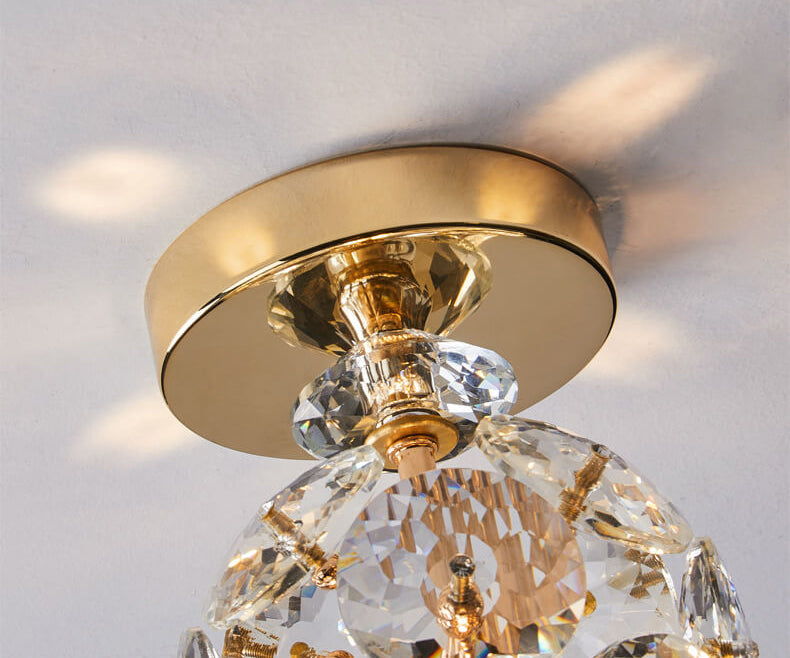 Einfache moderne Kristallkugel LED-Deckenleuchte 
