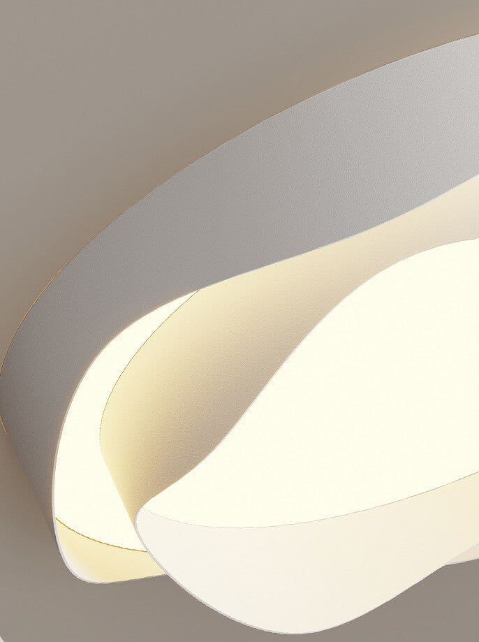 Modern Acrylic Round Creative Corrugated Design LED Flush Mount Light