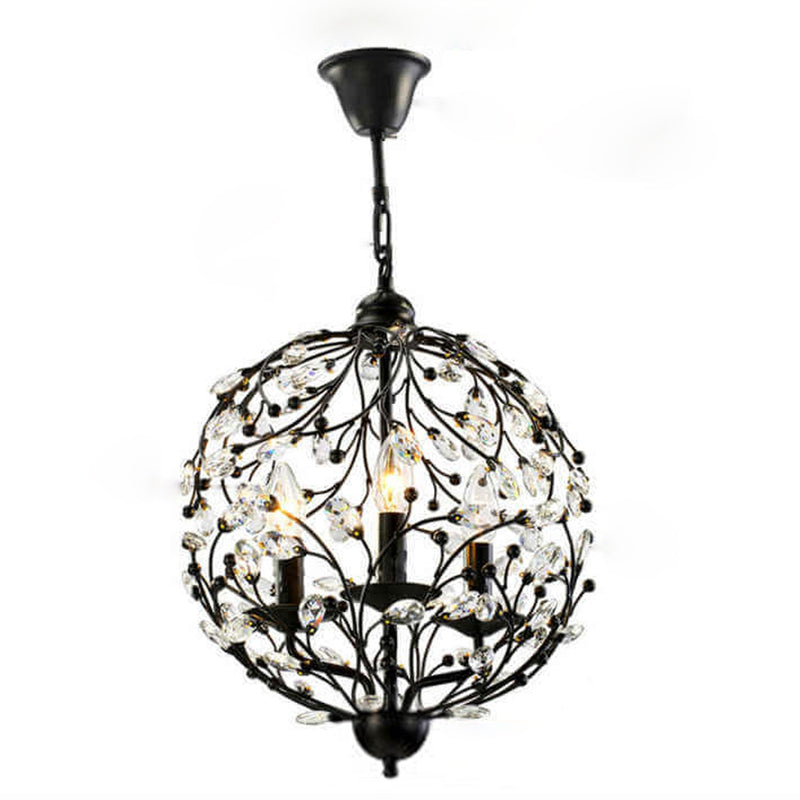 Vintage Creative Crystal Branch Design 3-Light Chandelier