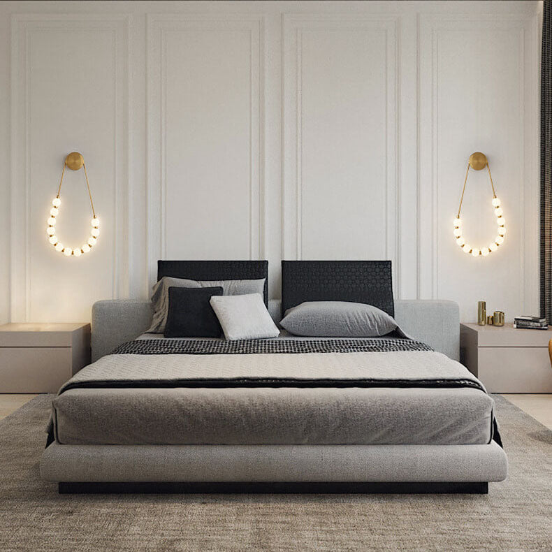 Modern Minimalist Necklace Magic Bean LED Wall Sconce Lamp