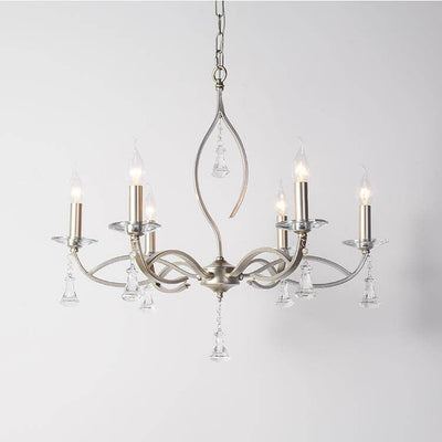 Light Luxury Iron Frame Candelabra Crystal 3/6/8/10/15-Light Chandelier