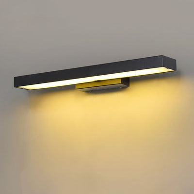 Moderne minimalistische rechteckige flache LED-Sensor-wasserdichte Wandleuchte für den Außenbereich 