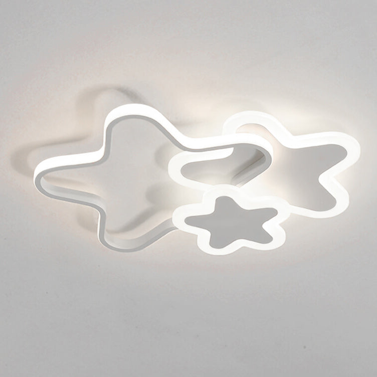 Nordic Cartoon Star Shape LED Flush Mount Ceiling Light