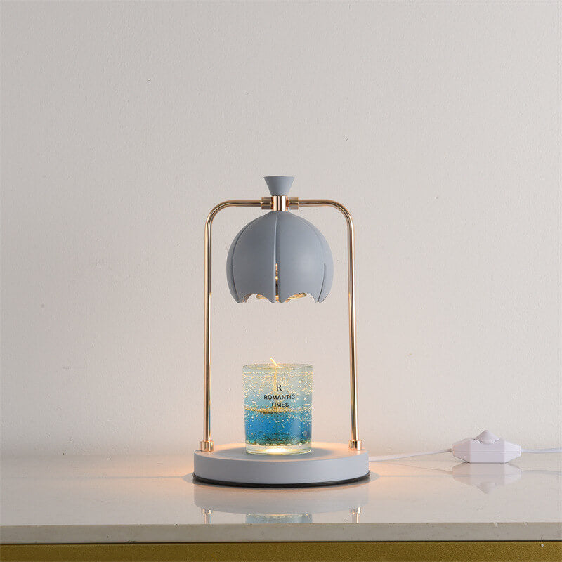 Modern Orchid Metal Aromatherapy Melting Wax 1-Light Table Lamp