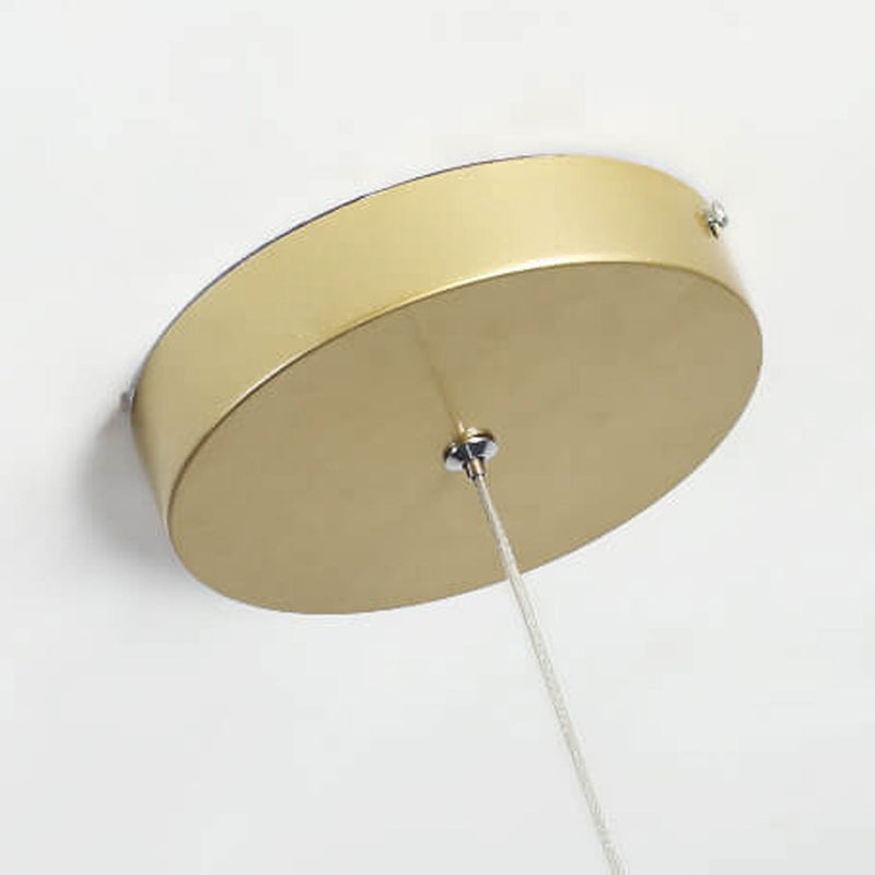 Nordic Minimalist Iron Geometric Ring LED Pendant Light