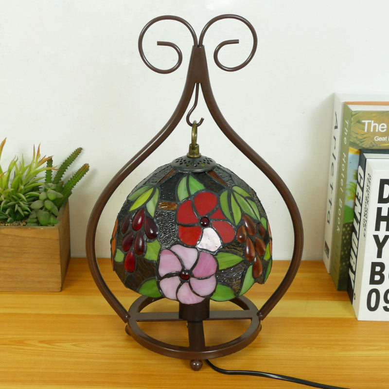 European Style Tiffany Heart Stained Glass 1-Light Table Lamp