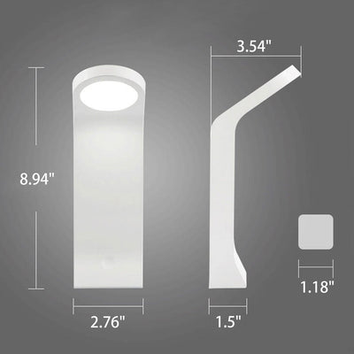 Creative Curved Shape Induction USB Charging Desk Lamp