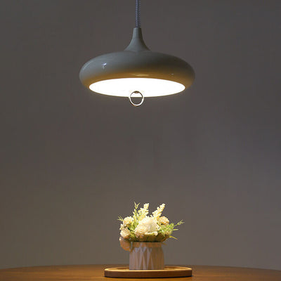 Moderner minimalistischer reiner weißer, höhenverstellbarer Eisen-Acryl-3-Licht-Kronleuchter 