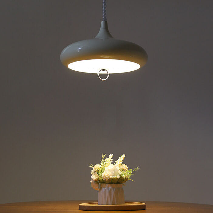 Moderner minimalistischer reiner weißer, höhenverstellbarer Eisen-Acryl-3-Licht-Kronleuchter 