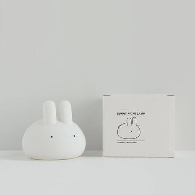 Lámpara de Mesa con Luz Nocturna LED de Silicona Creativa con Forma de Conejo de Dibujos Animados 