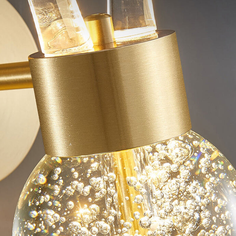 Nordic Luxury Antler Bubble Crystal LED Wall Sconce Lamp