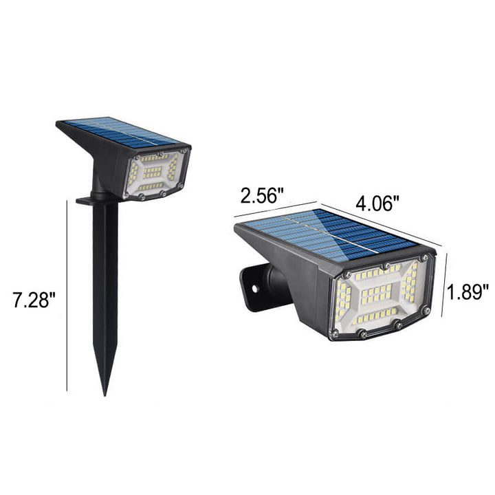 Solar-Spotlight Outdoor Superhell Wasserdicht Boden-Einsteck-Rasenlicht Landschaftslicht 