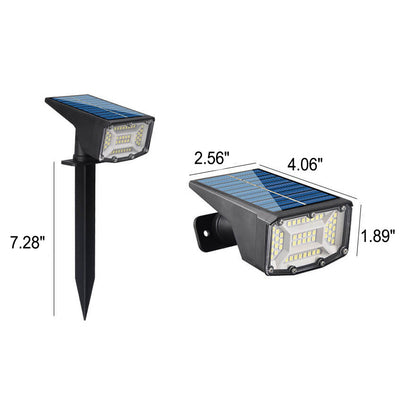 Solarstrahler für den Außenbereich, superhell, wasserdicht, Bodeneinsatz, Rasenlicht, Landschaftslicht 