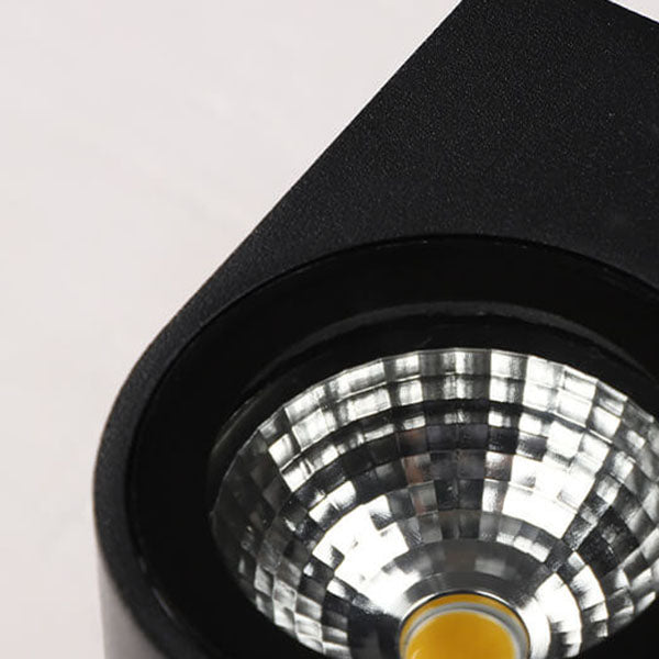 Moderne zweiköpfige LED-Wandleuchte aus einfarbigem Aluminium für den Außenbereich 