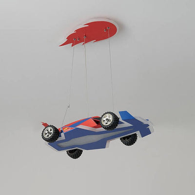 Modern Children's Racing Iron Acrylic LED Pendant Light