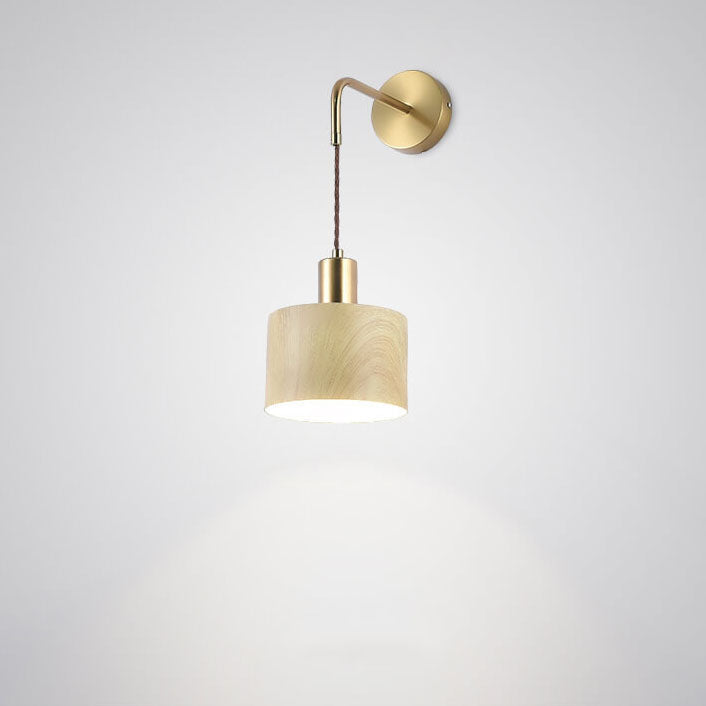 Modern Minimalist Iron Drum 1-Light Wall Sconce Lamp For Living Room &amp; Bedroom
