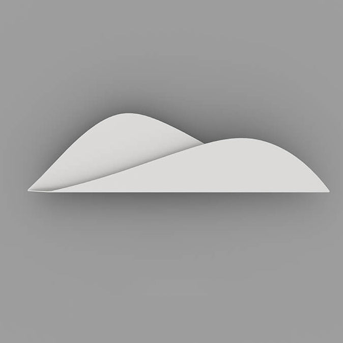Moderne minimalistische Dimensionen Gipfel Design LED Wandleuchte 