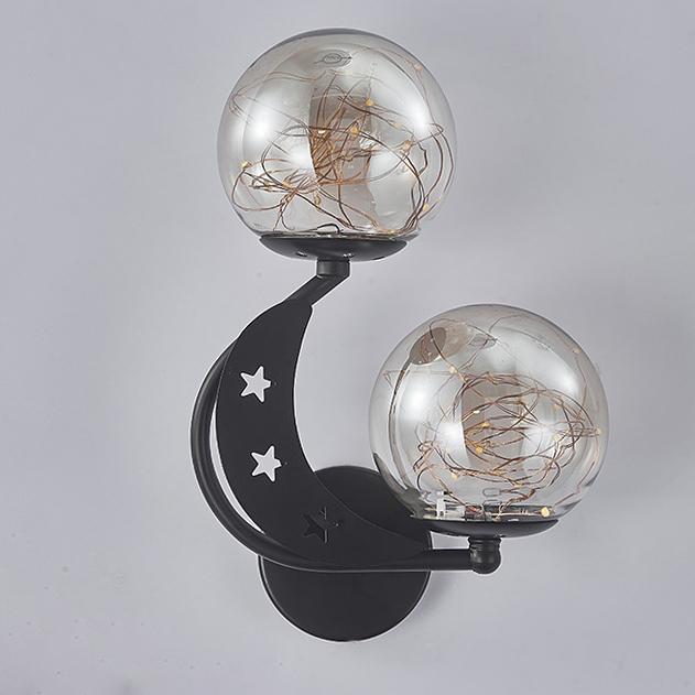 Moderne kreative Glas 2-Licht LED Wandleuchte 