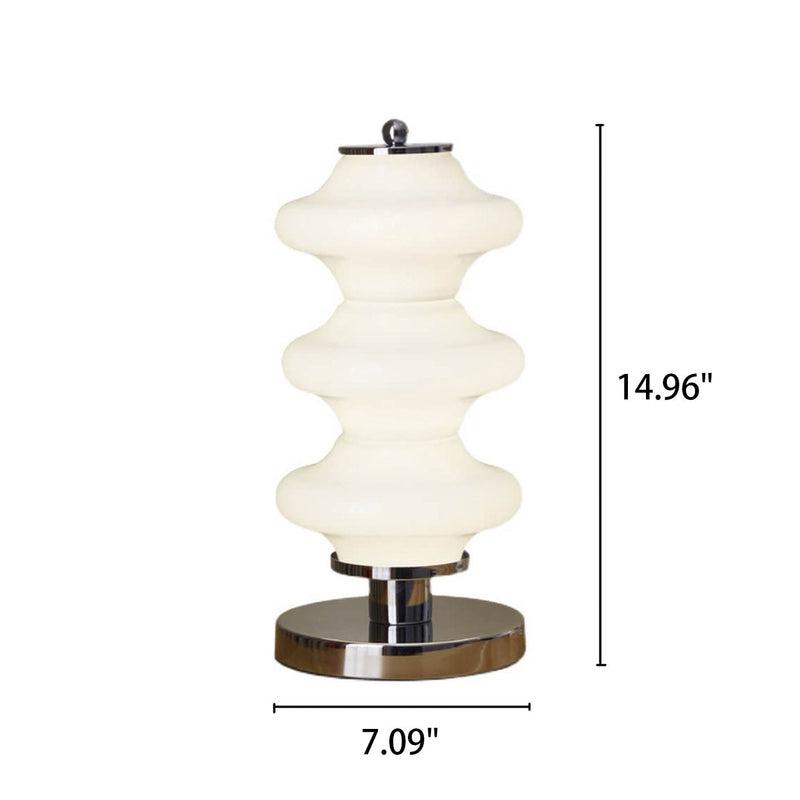 Lampe de Table LED Design Gourde en Verre Nordique 