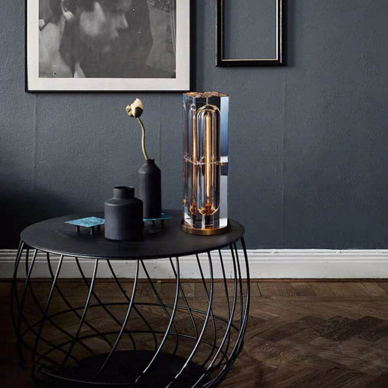 Moderne Kristall-Stereo-Geometrie-Design 1-Licht Tischlampe 