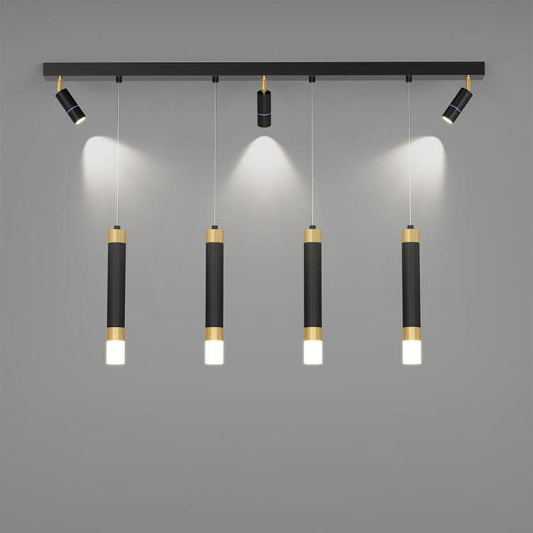 Spot LED en acrylique avec matériel moderne de luxe léger, suspension pour îlot 