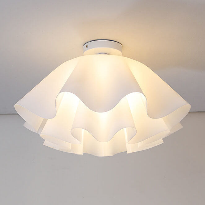 Modern Acrylic Scandinavian Style Petal 1-Light Flush Mount Light