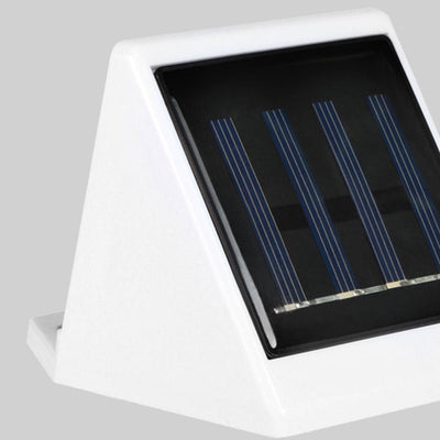 مصباح حائط شمسي LED بلاستيكي مقاوم للماء للاستخدام الخارجي 