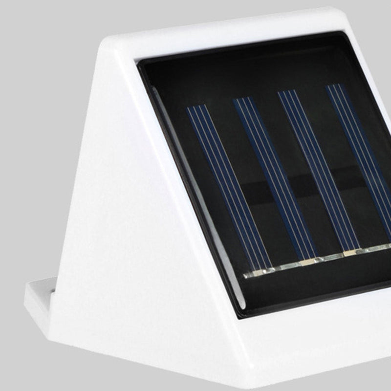 مصباح حائط شمسي LED بلاستيكي مقاوم للماء للاستخدام الخارجي 