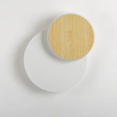Nordische minimalistische Log Square Round LED Wandleuchte 