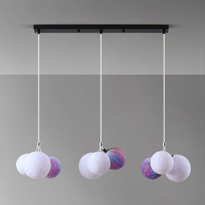 Modern Creative Moon Iron 9-Light Chandelier