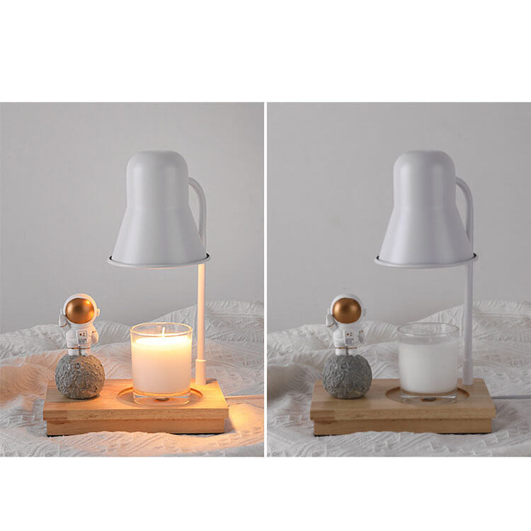 Lampe de table à 2 lumières en cire fondante aromathérapie moderne astronaute 