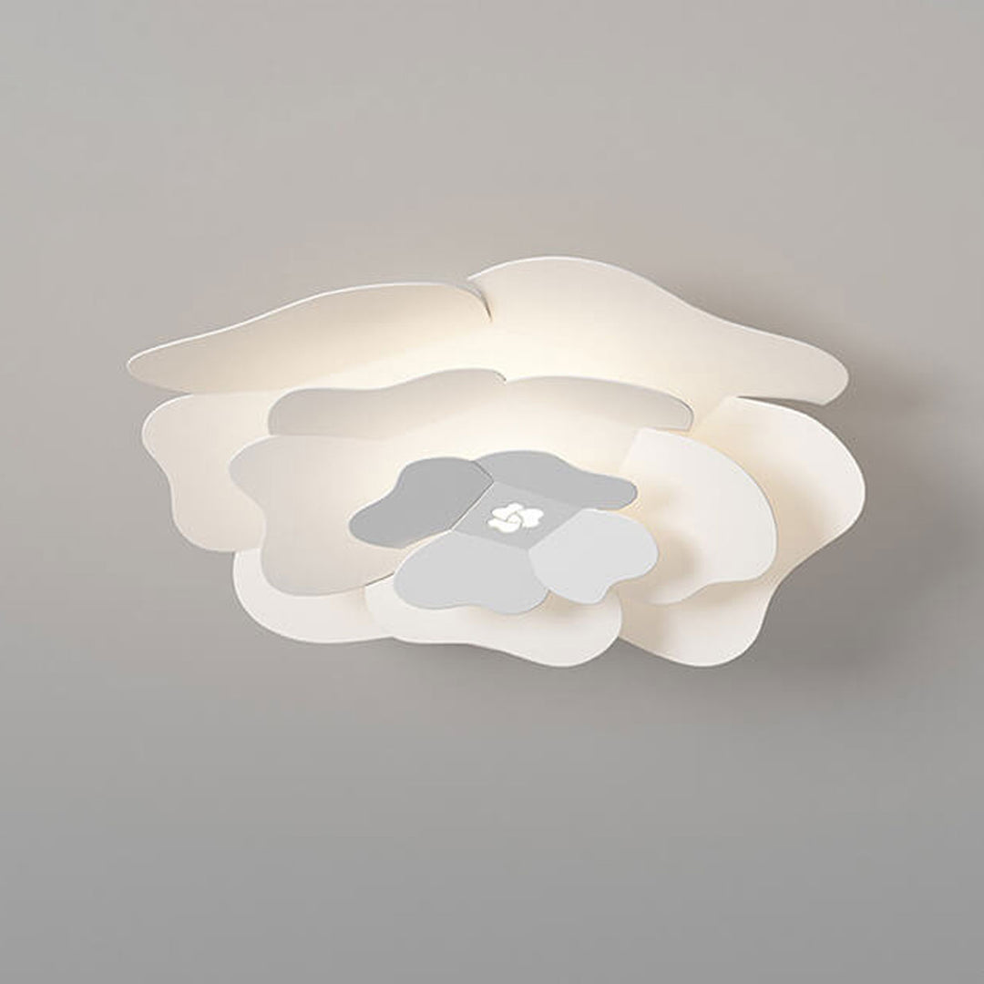 Creative Simple Three-layer Petal Overlap Design LED Flush Mount Light