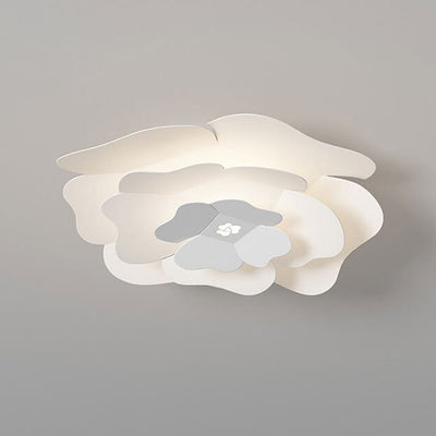 Creative Simple Three-layer Petal Overlap Design LED Flush Mount Light