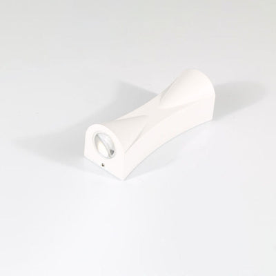 Lampe d'applique murale LED en corne d'aluminium étanche extérieure simple 