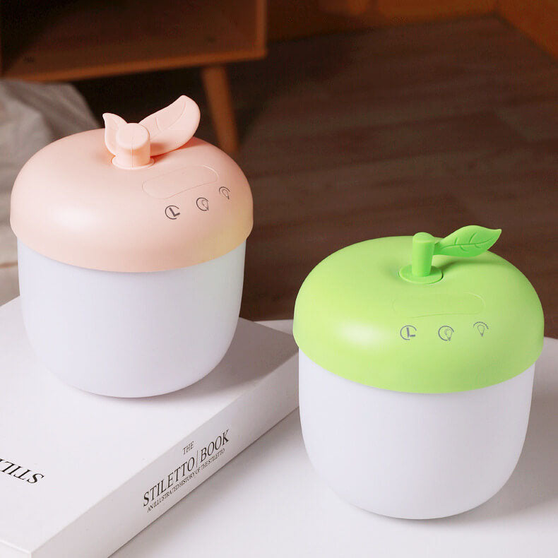 Creative Apple Clock Touch LED Night Light Table Lamp