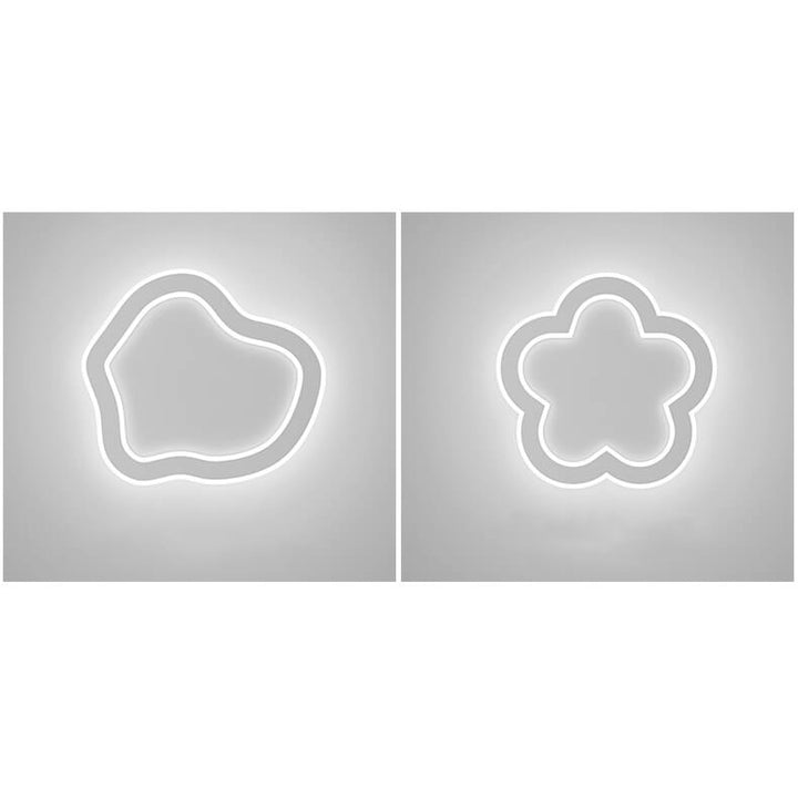 Lampe murale LED en forme créative moderne en fer et acrylique 