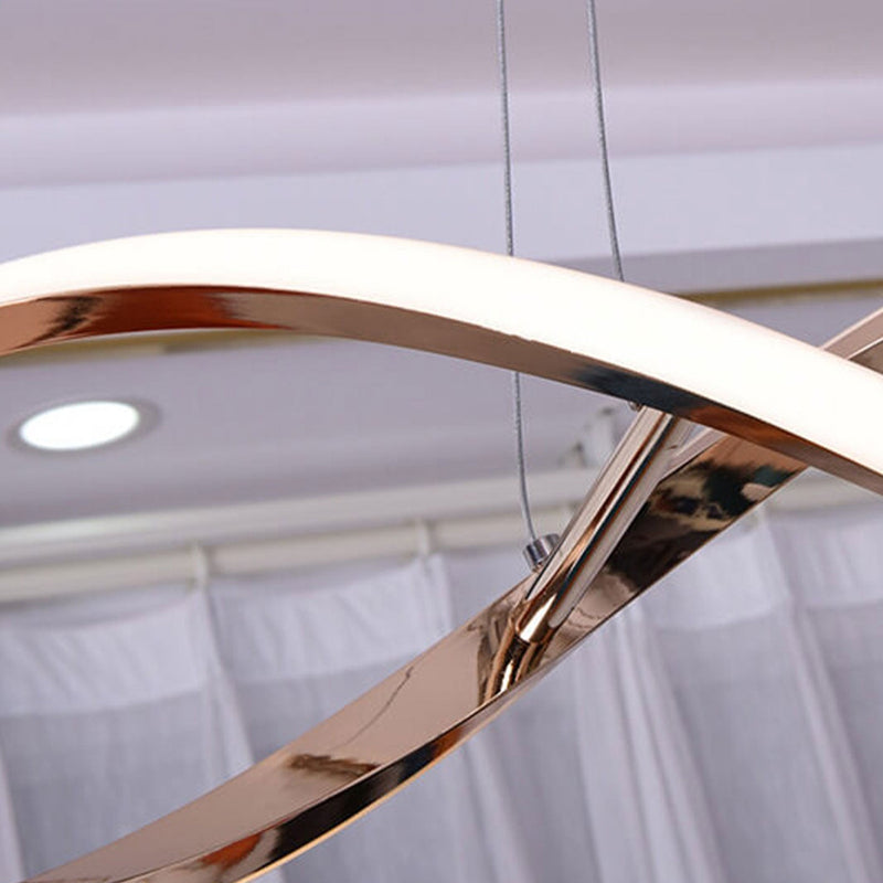 Modern Minimalist Strip Curve Island Light LED Chandelier