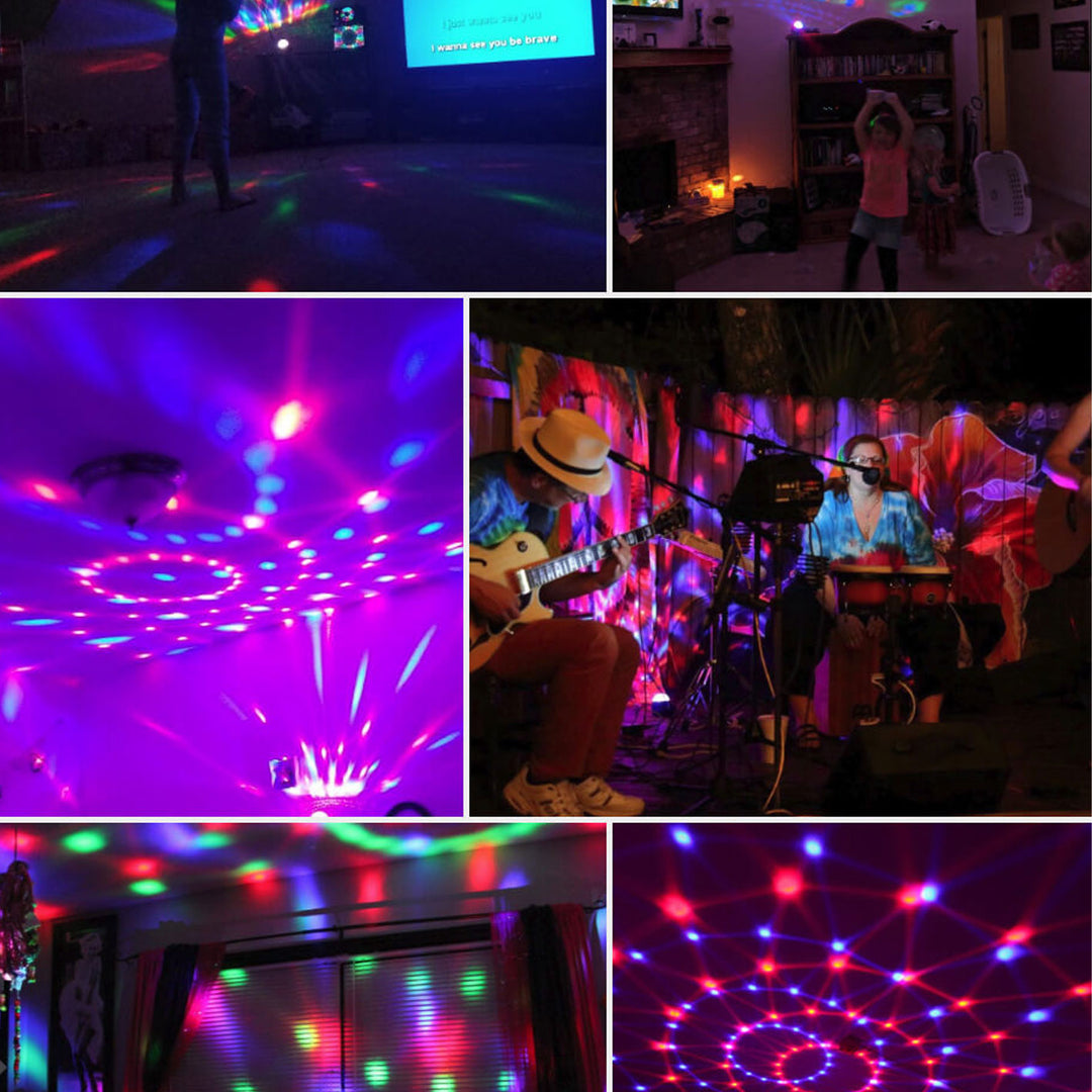 Lumière de fête USB Magic Ball LED Disco Couleurs clignotantes pour scène 